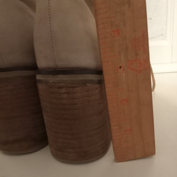 ALDO Beige Lace-Up Ankle Boots with Block Heel - Picture 6 of 7